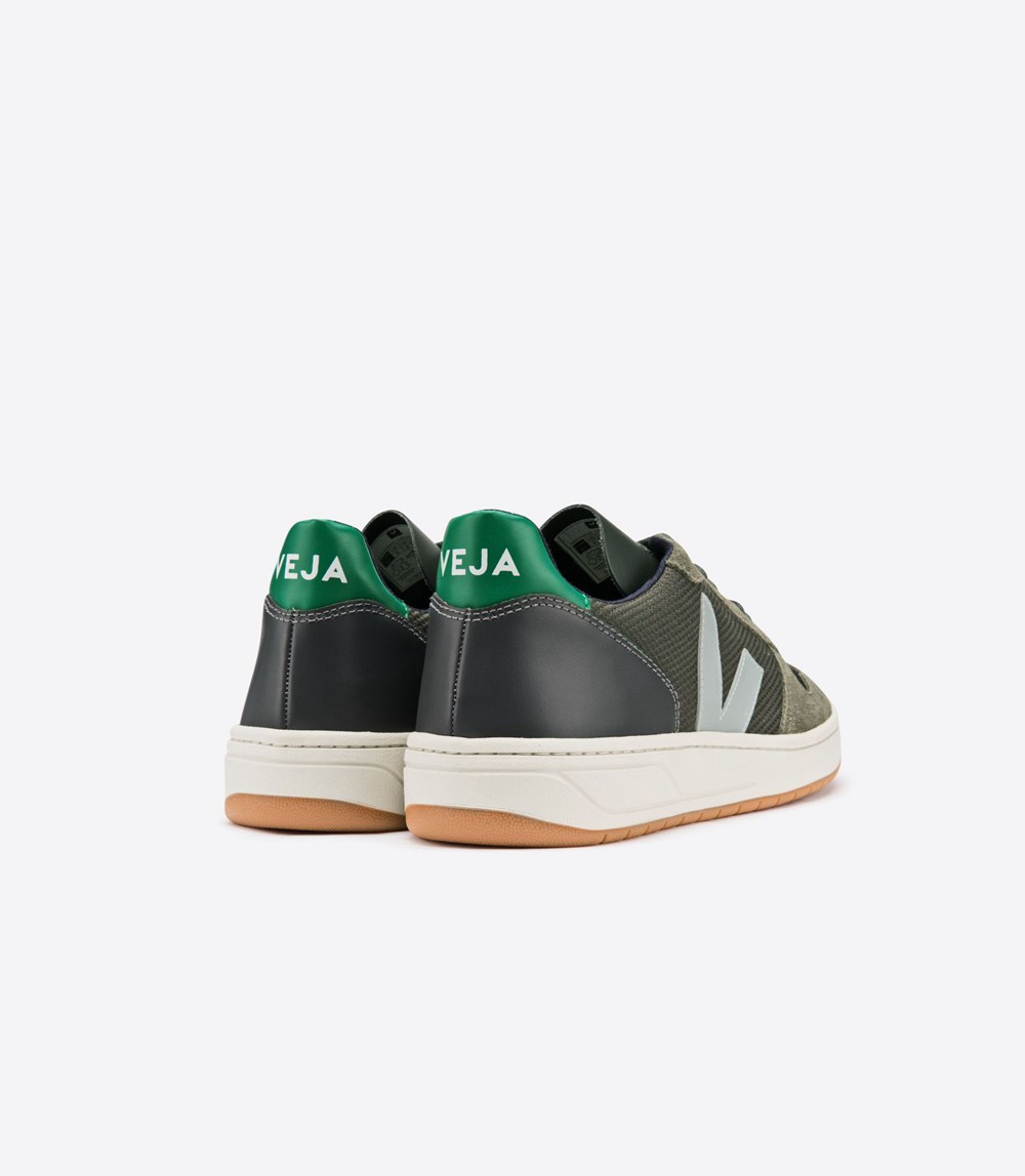 Veja Sneakers Mens - V-10 B-mesh Multico - Olive - 8079PCIOK